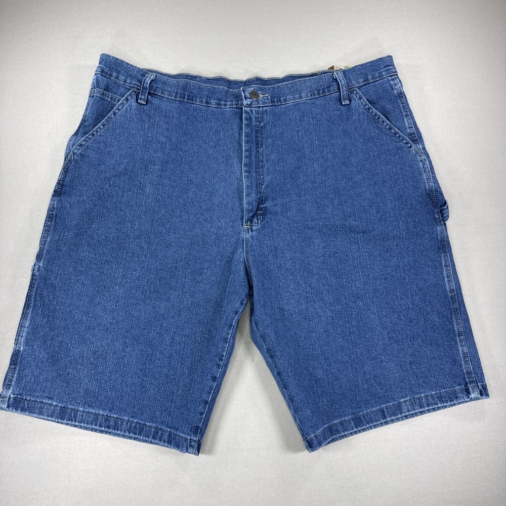 Wrangler Shorts Men's 42 Carpenter Blue Denim Five Star Heritage Low Stretch NWT